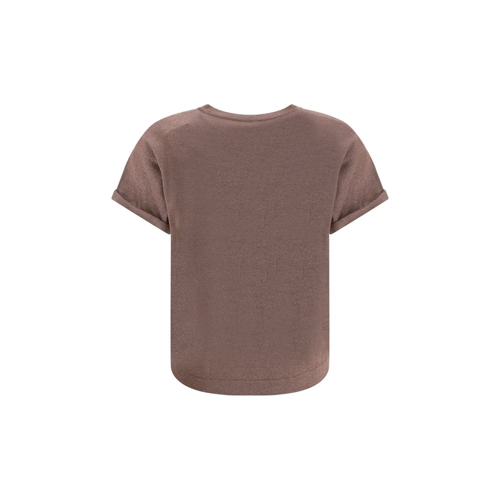 Brunello Cucinelli cashmere glitter T-shirt