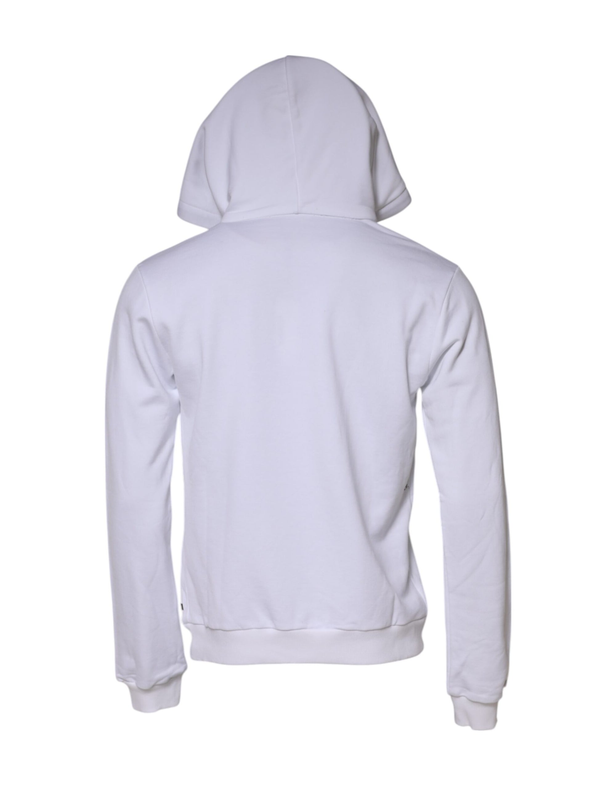 Dolce & Gabbana White Sacred Heart Hooded Sweatshirt Sweater