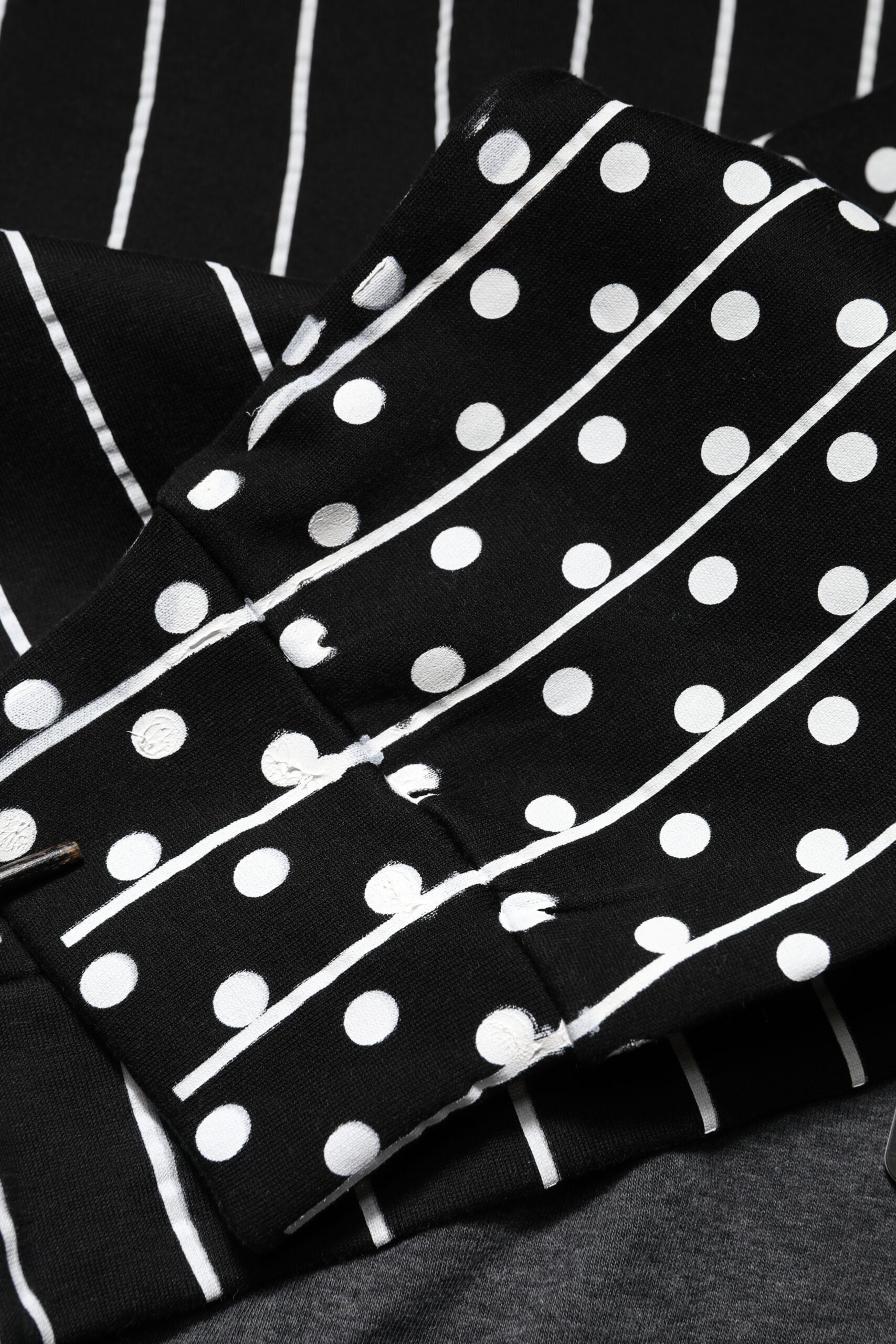 Dolce & Gabbana Black Stripes Hooded Men Sweatshirt Sweater