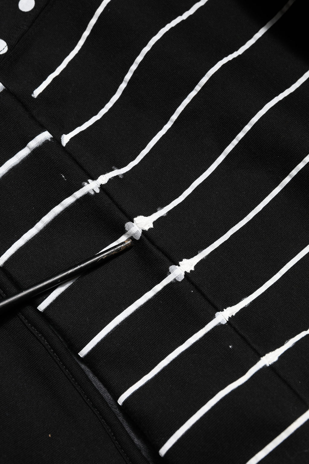 Dolce & Gabbana Black Stripes Hooded Men Sweatshirt Sweater