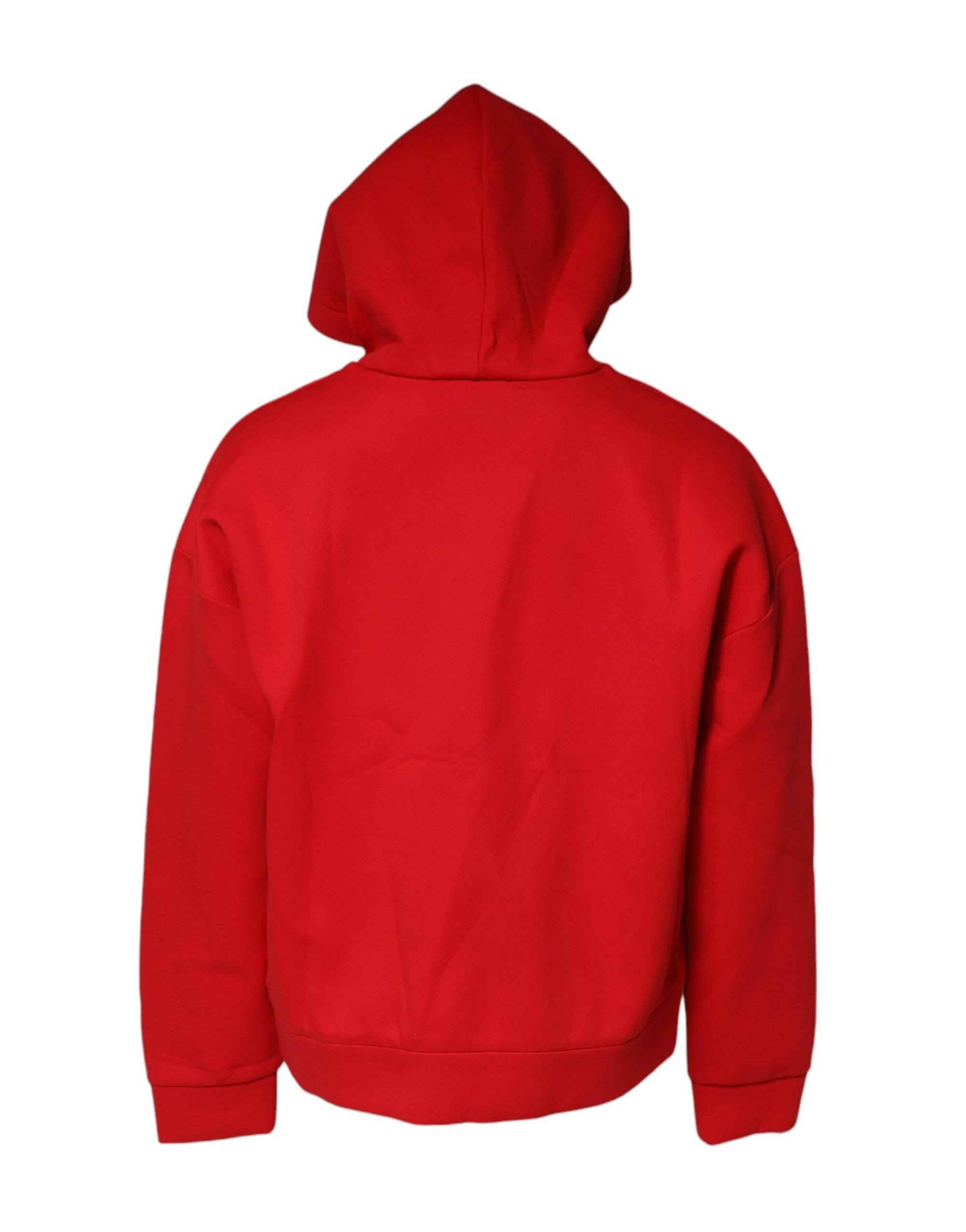 Dolce & Gabbana Red DG Logo Hooded Men Sweatshirt Sweater