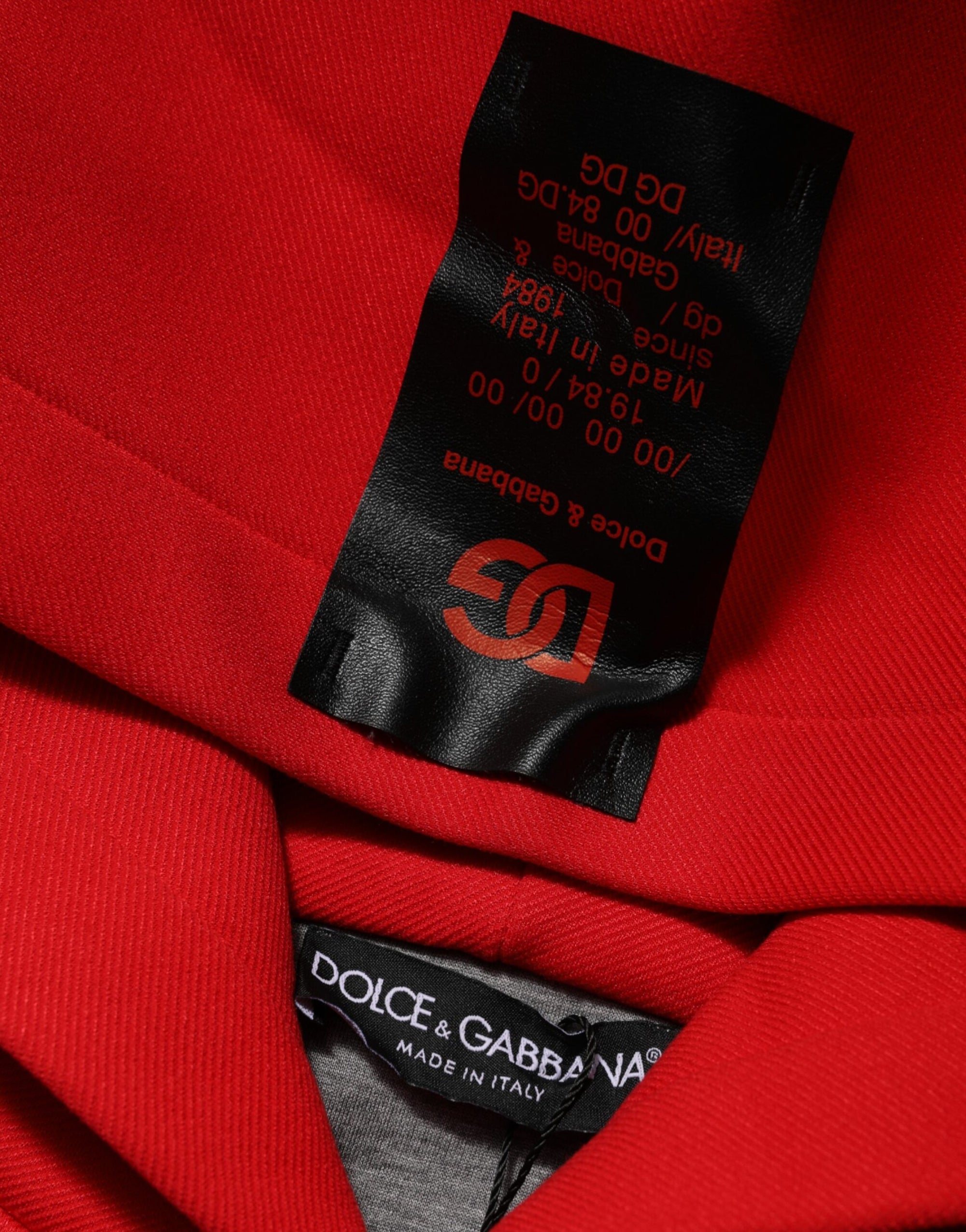 Dolce & Gabbana Red DG Logo Hooded Men Sweatshirt Sweater