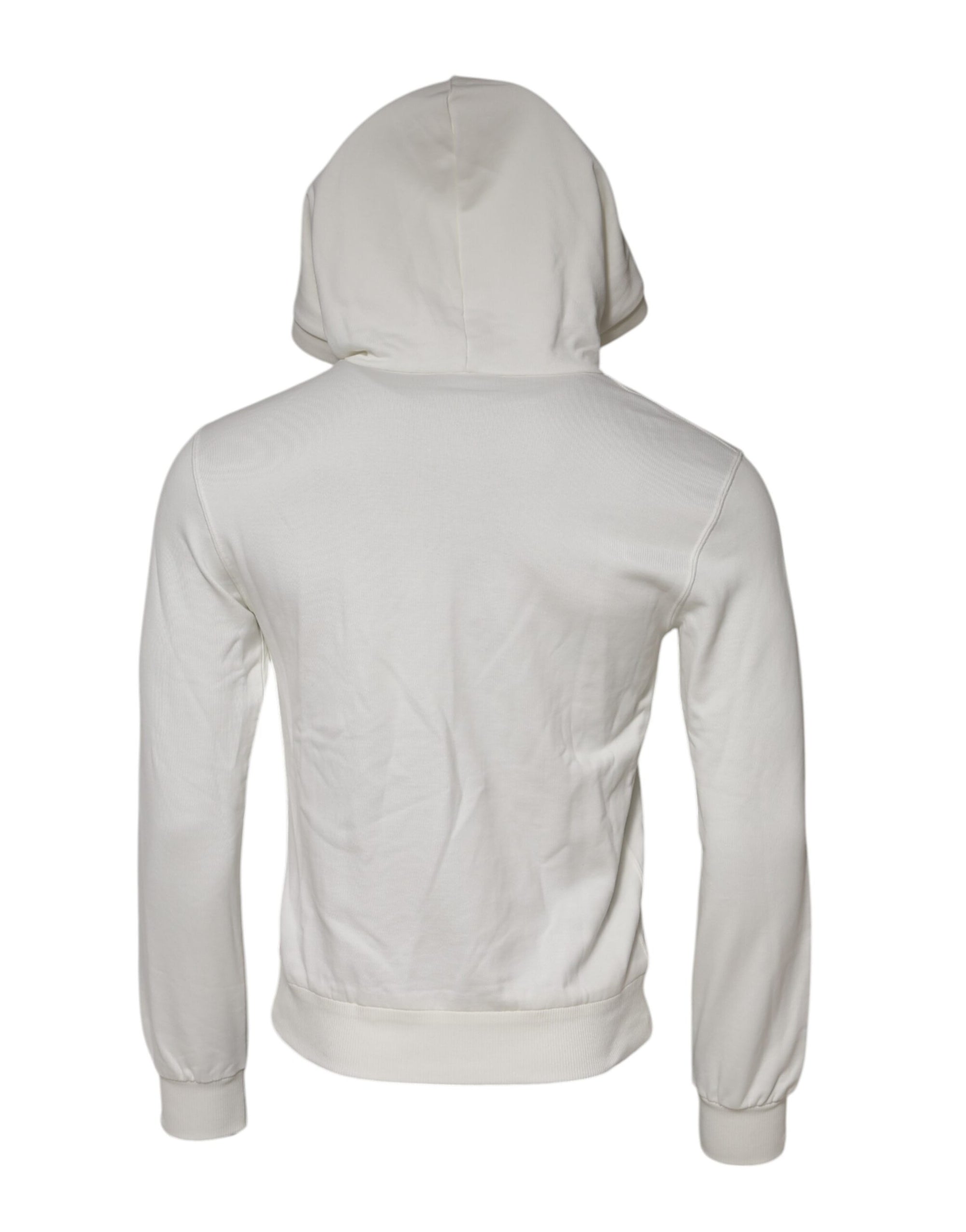 Dolce & Gabbana White King Caesar Hooded Sweatshirt Sweater