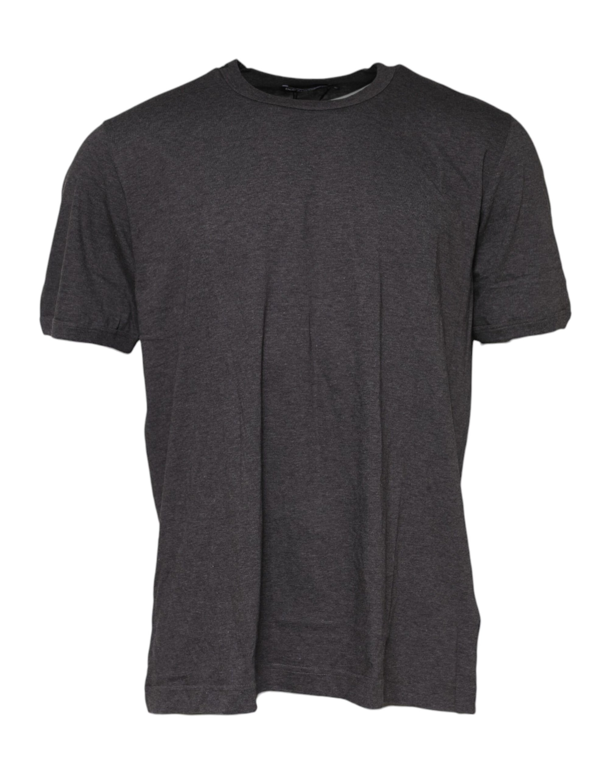 Dolce & Gabbana Dark Gray Crew Neck Short Sleeves T-shirt