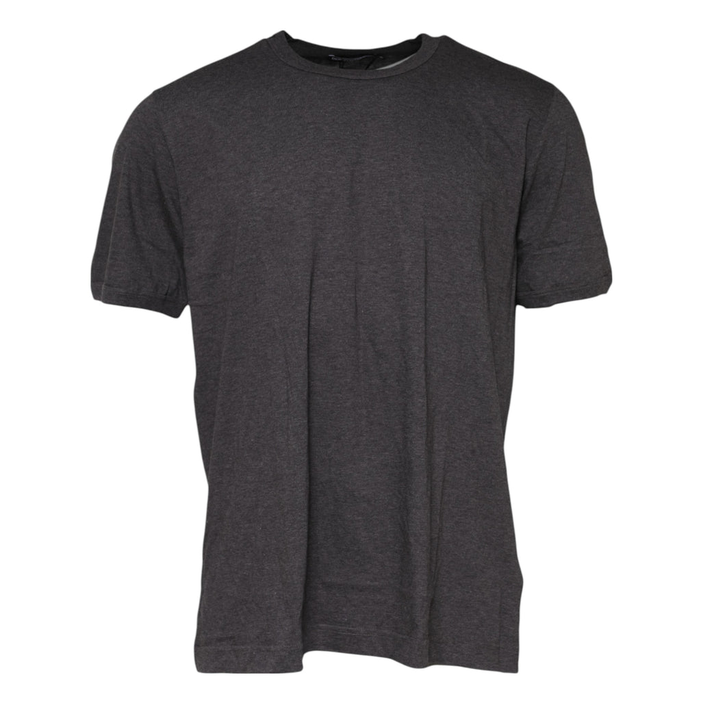 Dolce & Gabbana Dark Gray Crew Neck Short Sleeves T-shirt