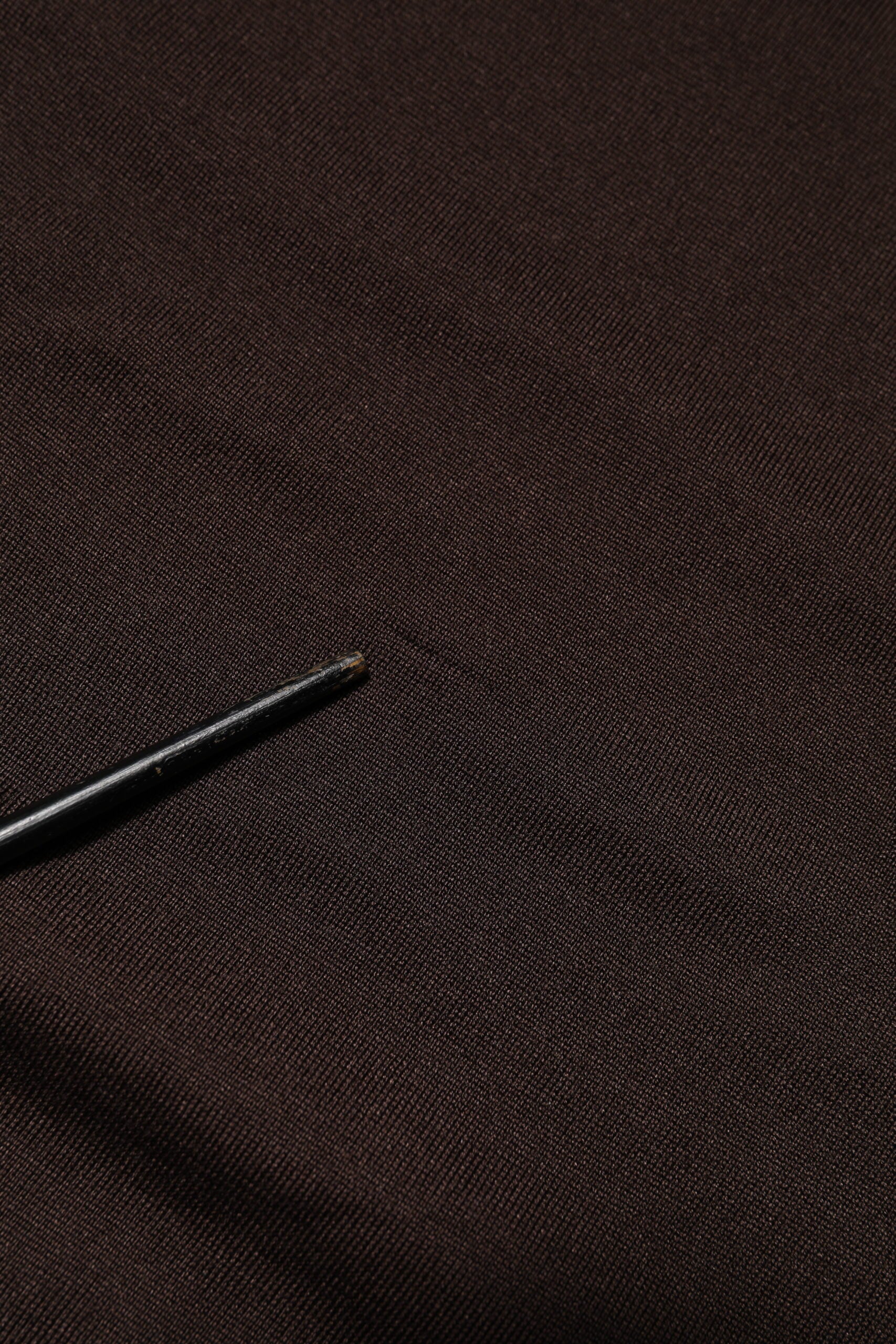 Dolce & Gabbana Brown Silk Crew Neck Short Sleeves T-shirt