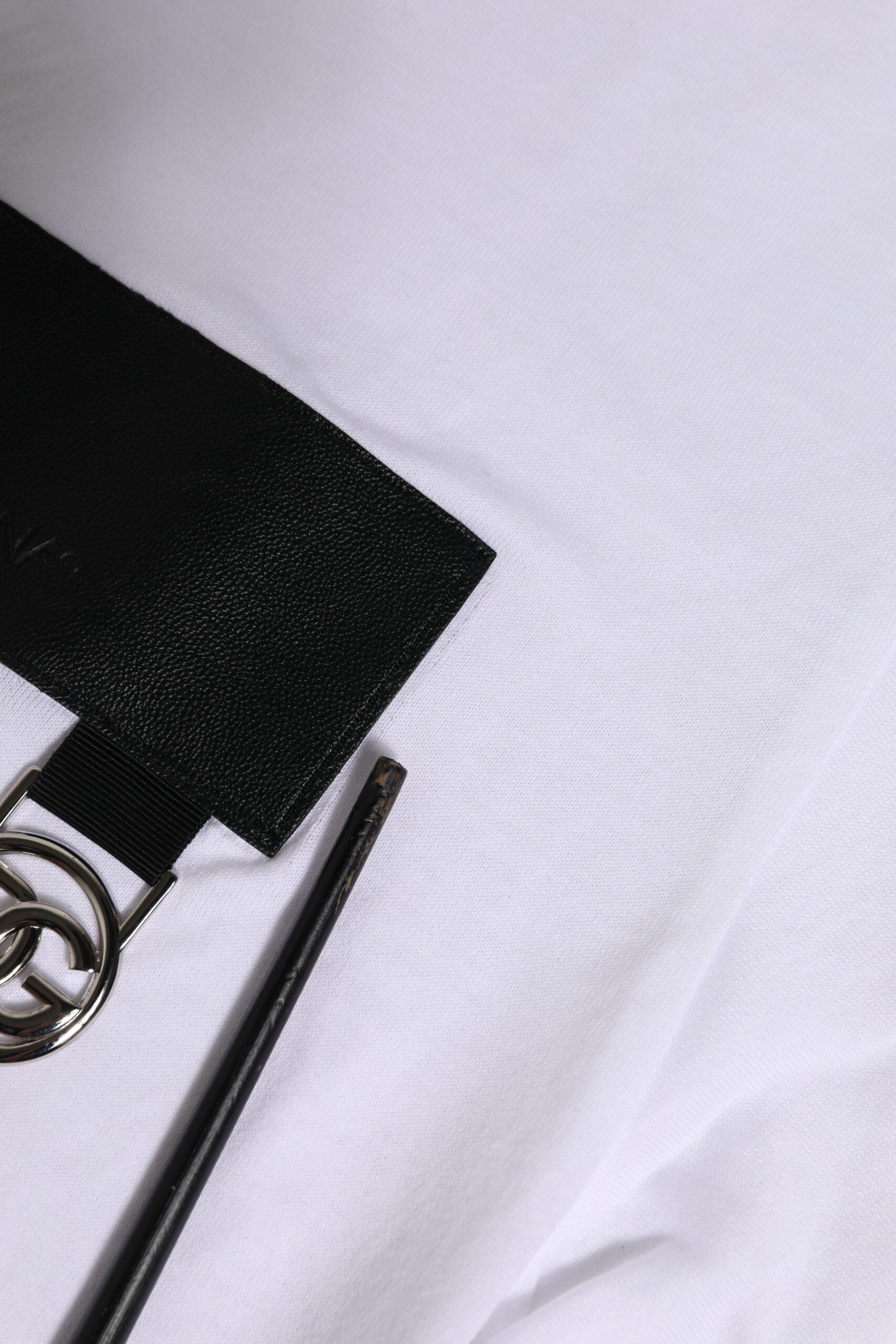 Dolce & Gabbana White Logo Crew Neck Short Sleeves T-shirt