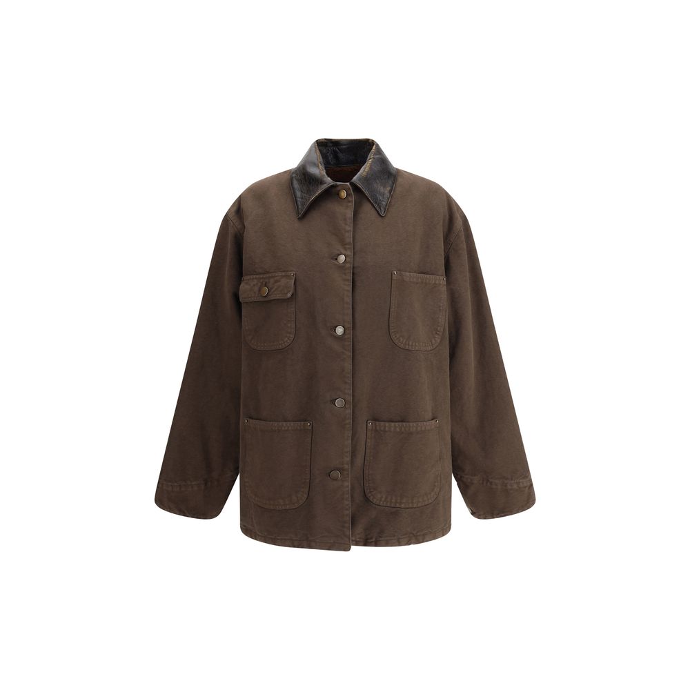 Prada Cotton and shearling Jacket