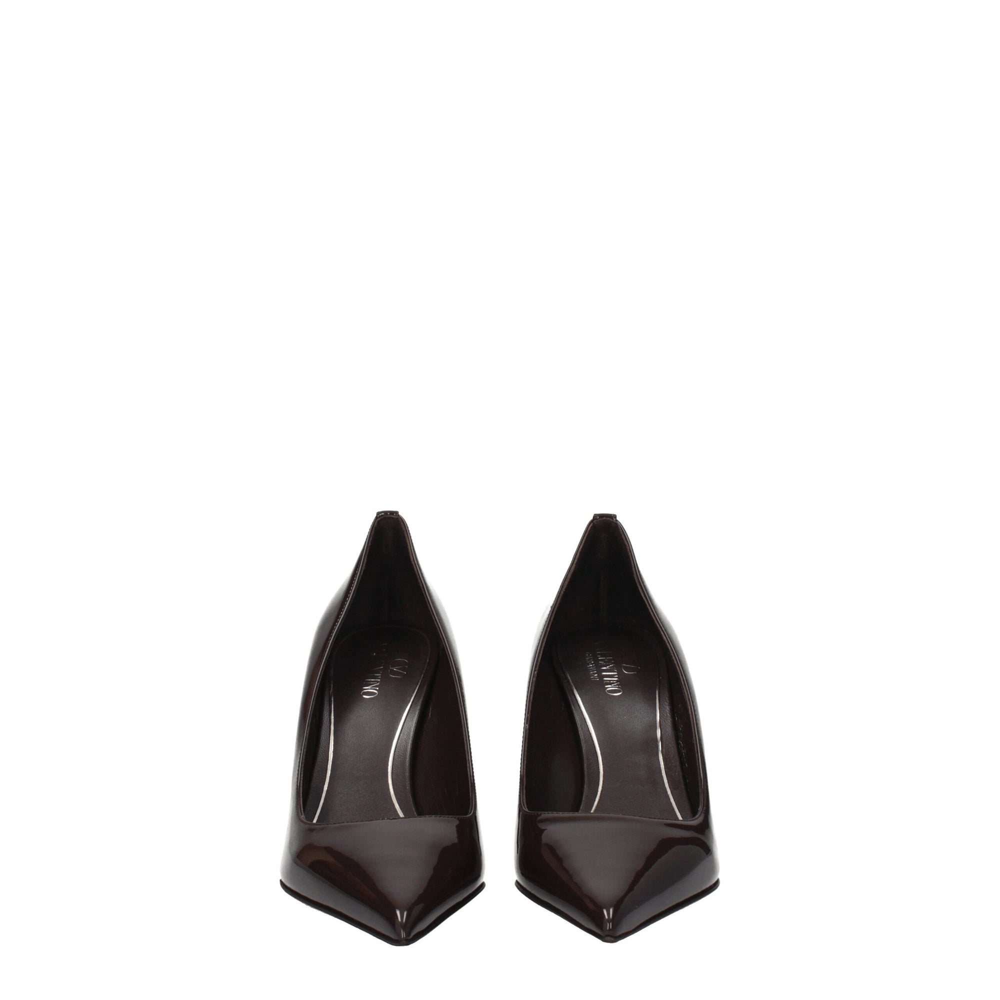Valentino Garavani Brown Leather High Heel Pumps