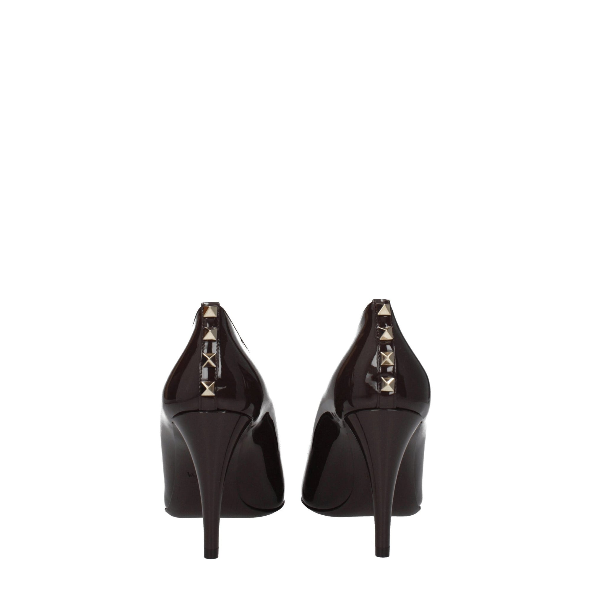 Valentino Garavani Brown Leather High Heel Pumps