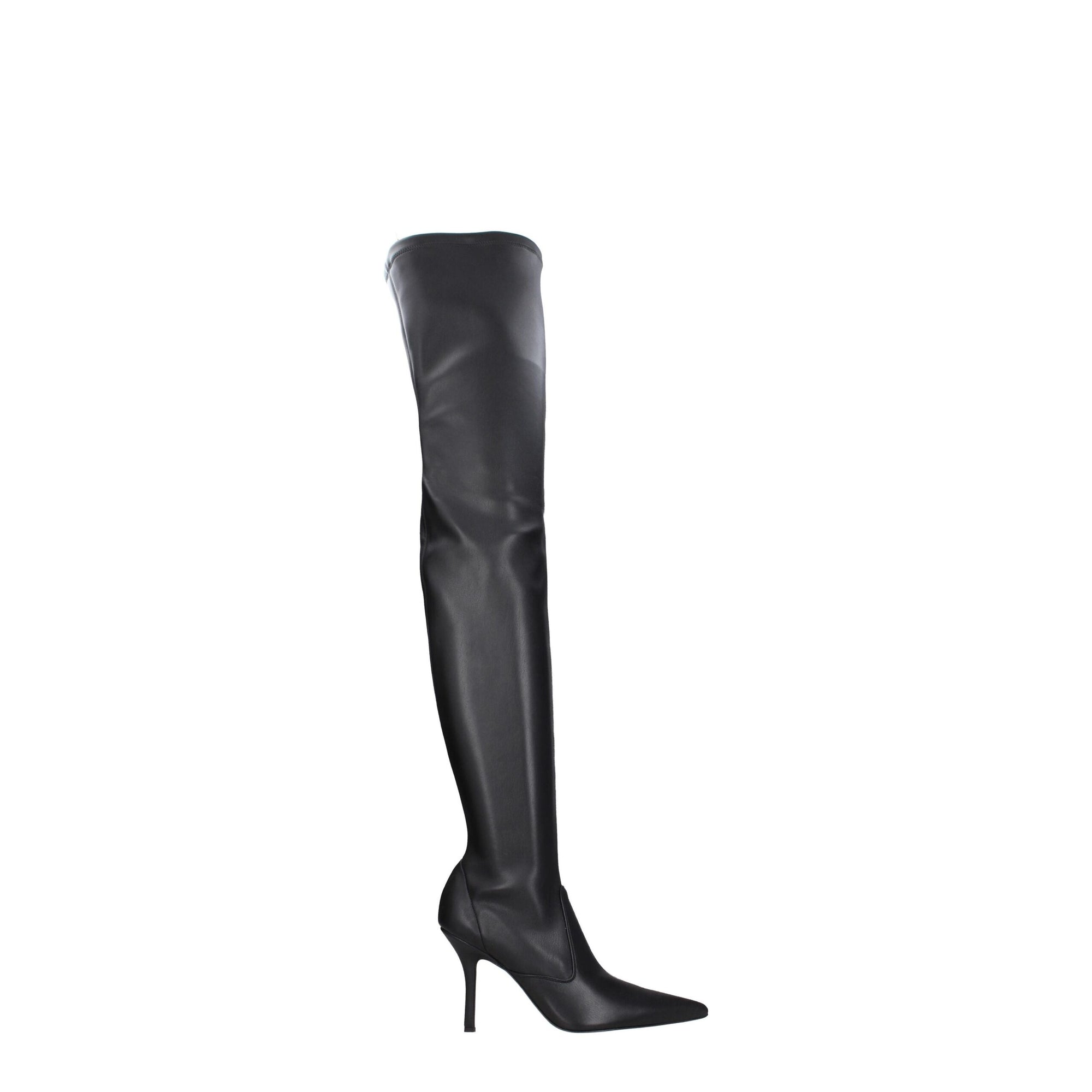 Paris Texas Black Leather Over The Knee