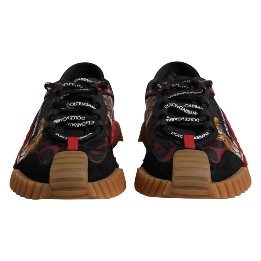 Dolce & Gabbana Black Logo Low Top NS1 Men Sneakers