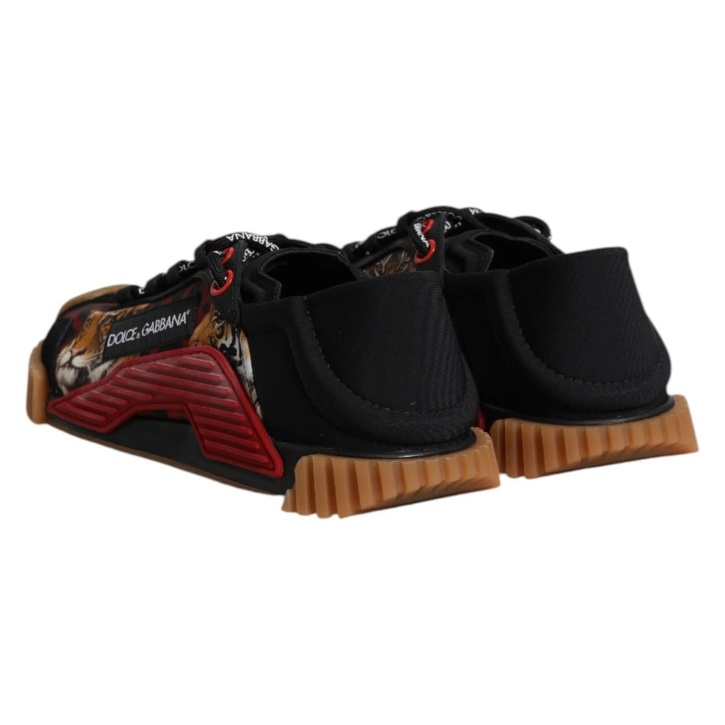 Dolce & Gabbana Black Logo Low Top NS1 Men Sneakers