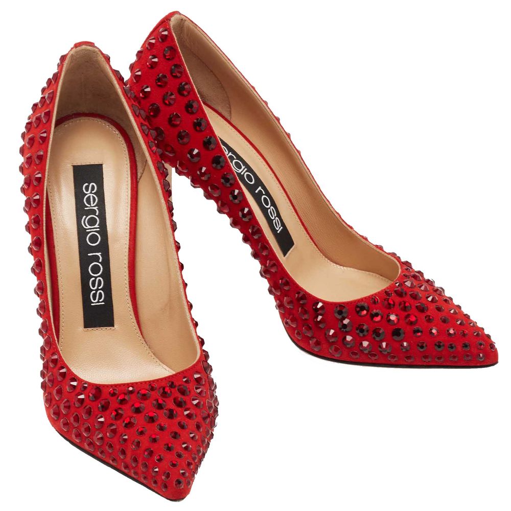 Sergio Rossi Red Calfskin Pump