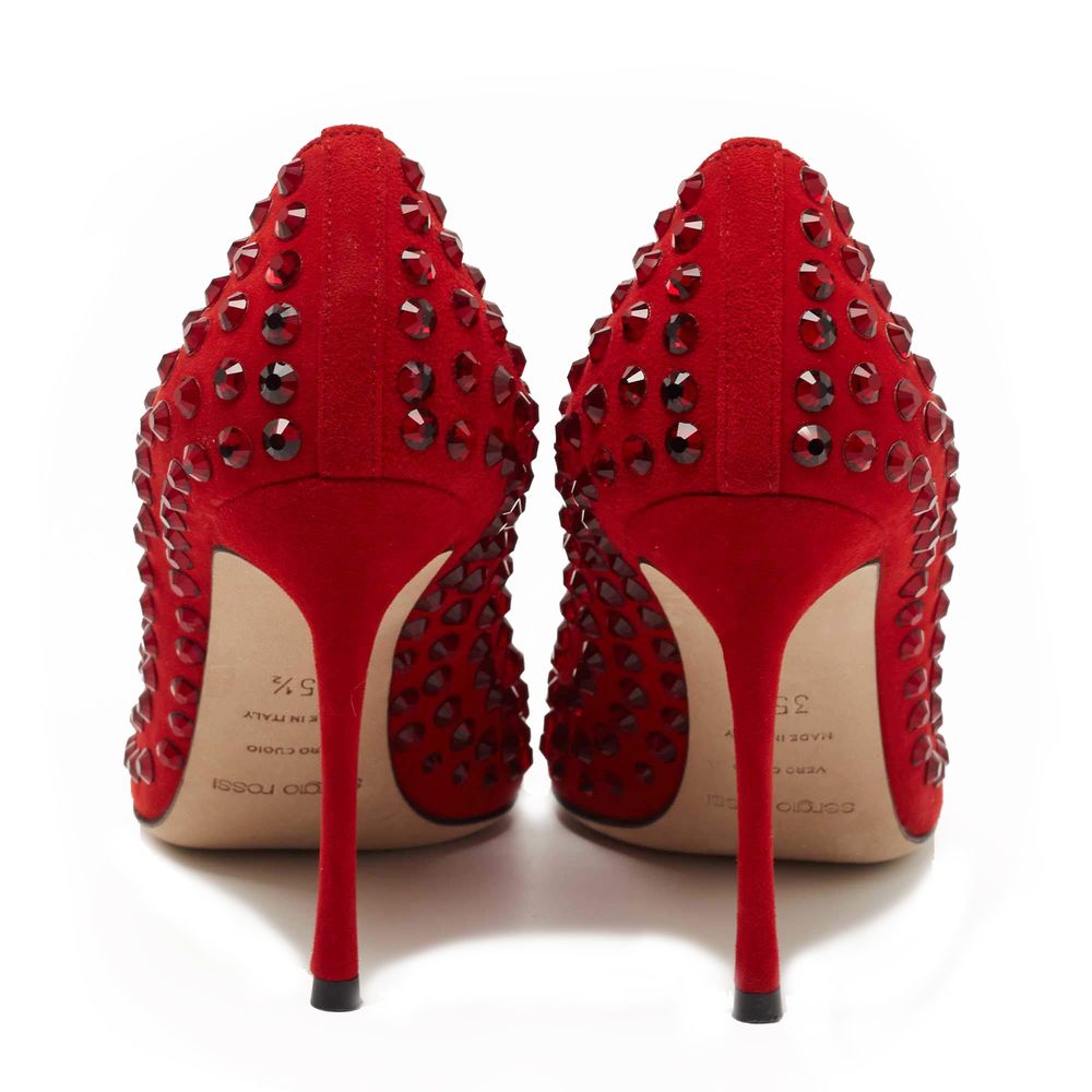 Sergio Rossi Red Calfskin Pump