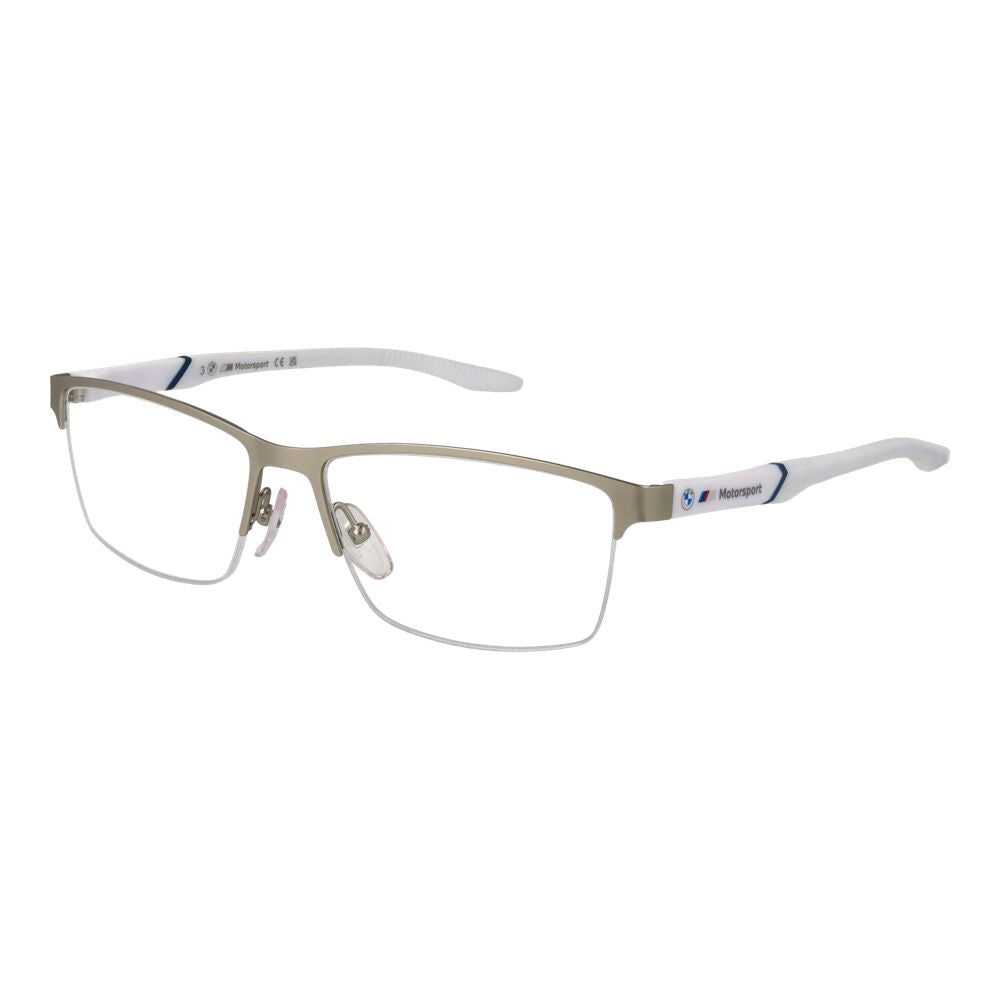 BMW Motorsport Silver Men Optical Frames