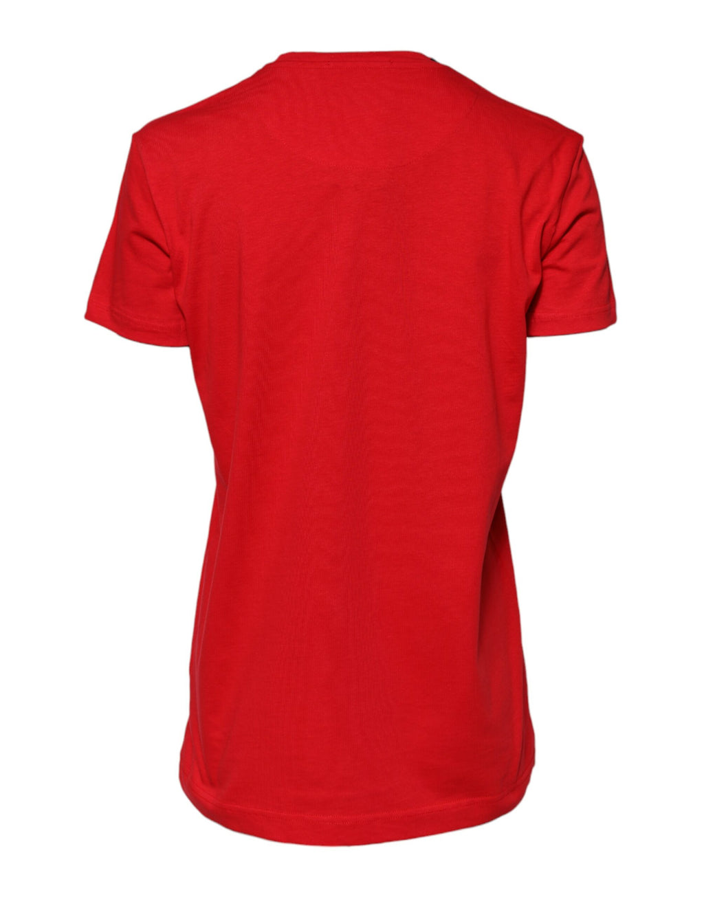 Dolce & Gabbana Red Crew Neck Short Sleeves Top T-shirt