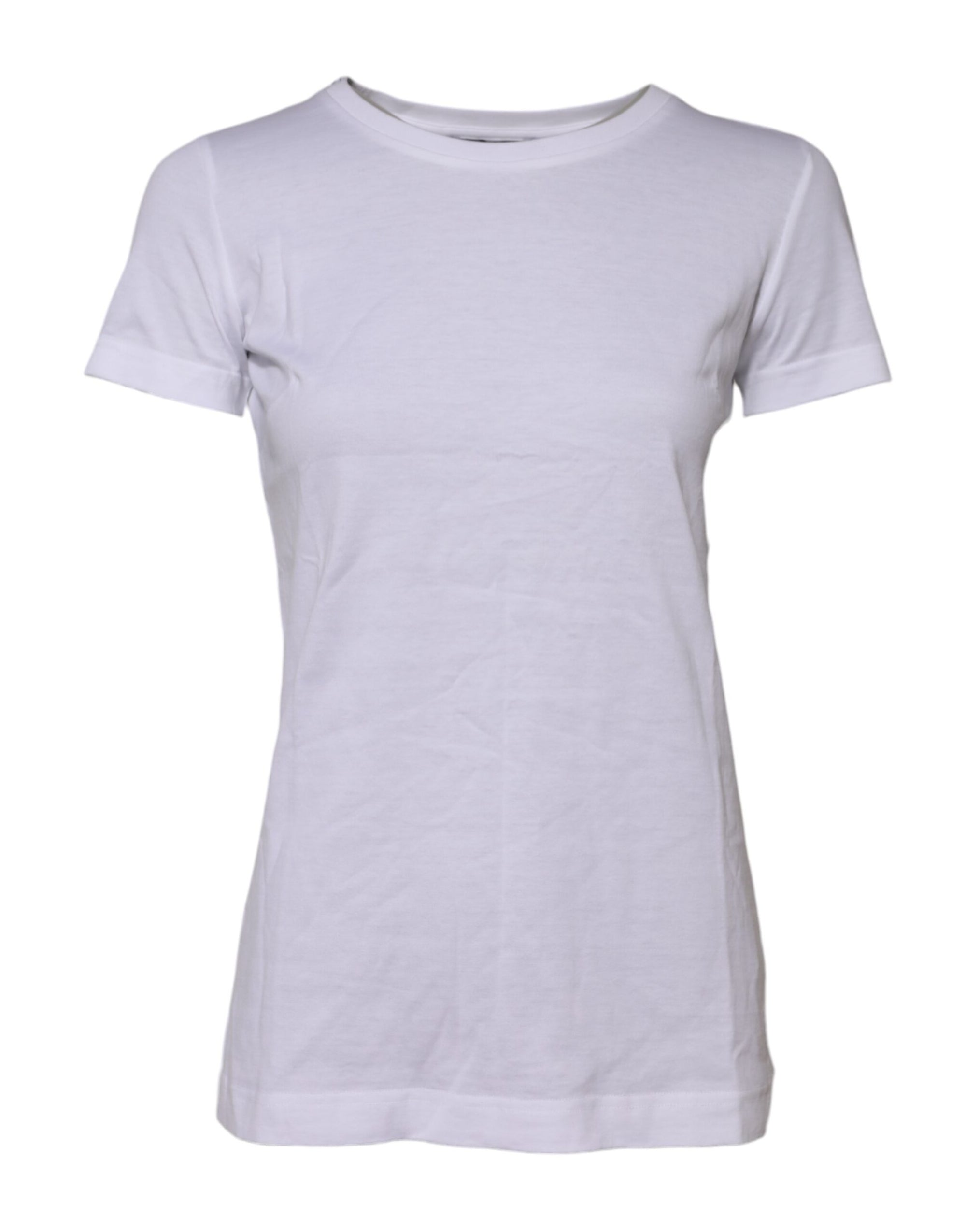 Dolce & Gabbana White Short Sleeves Crew Neck Top T-shirt