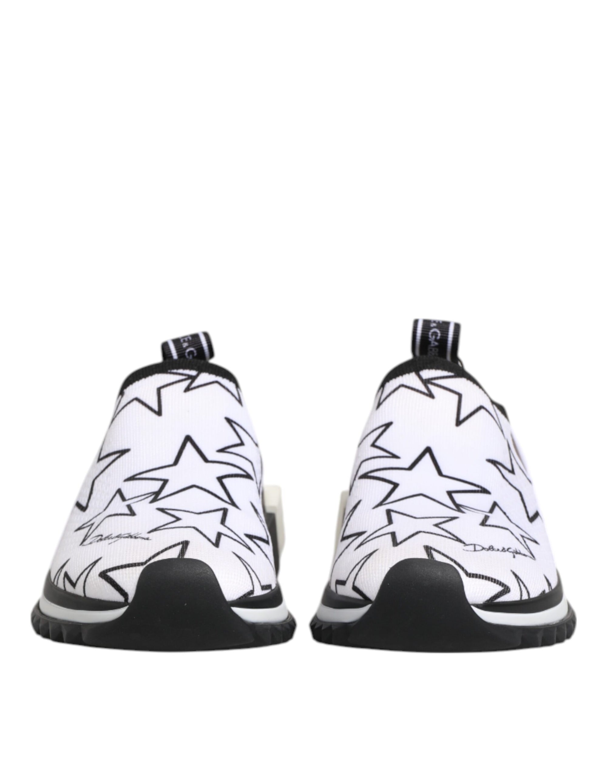 Dolce & Gabbana White Stars Sorrento Low Top Sneakers Shoes