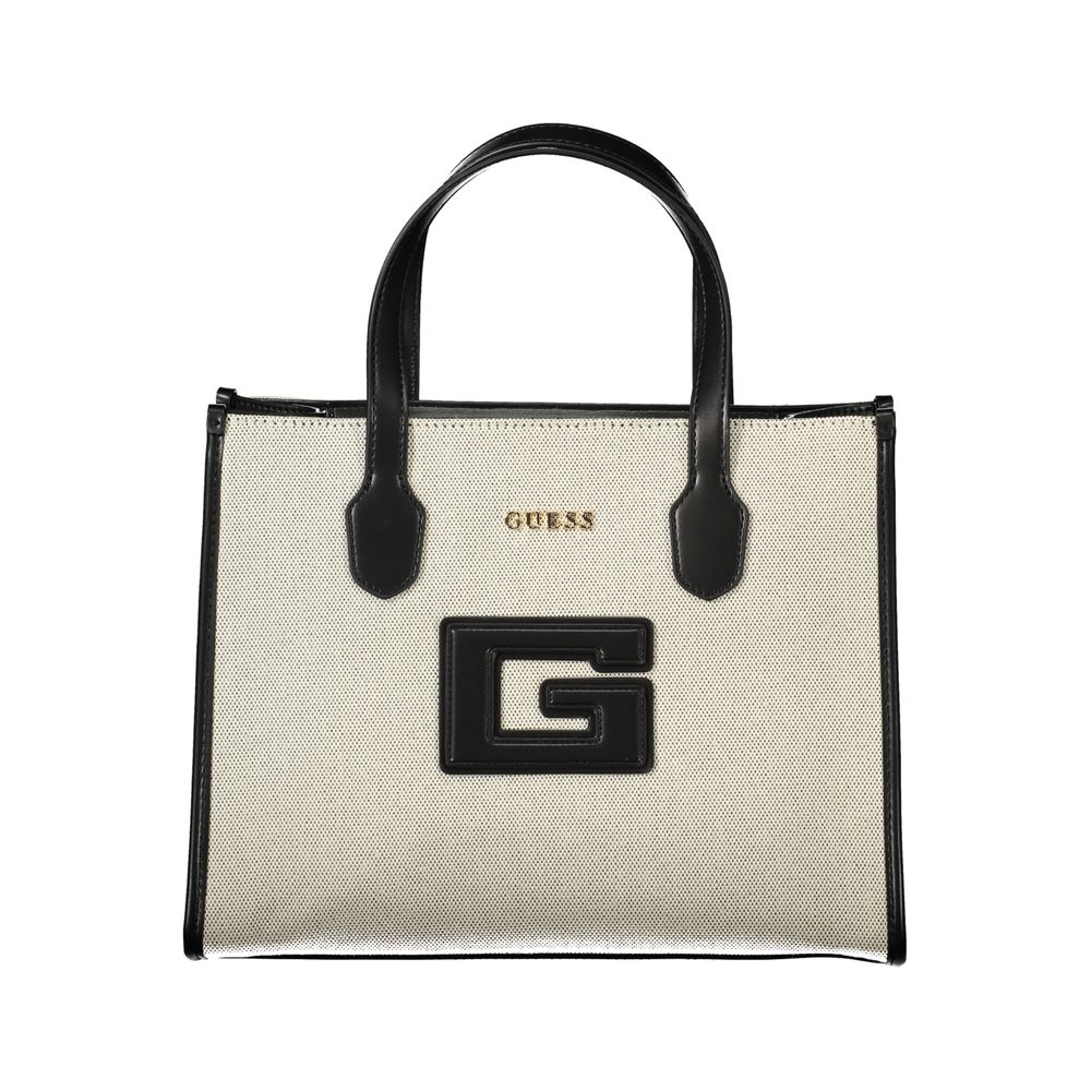 Guess Jeans Black Cotton Handbag