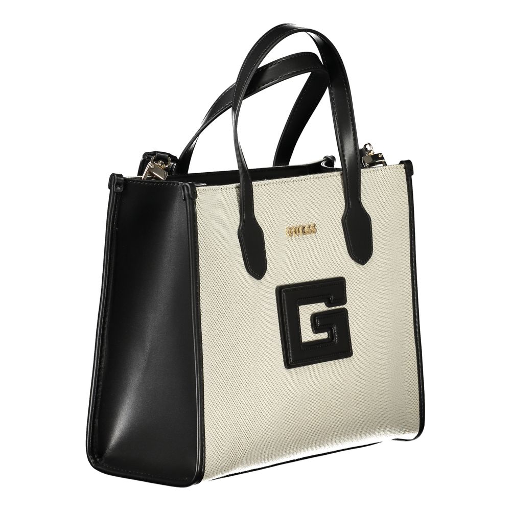 Guess Jeans Black Cotton Handbag