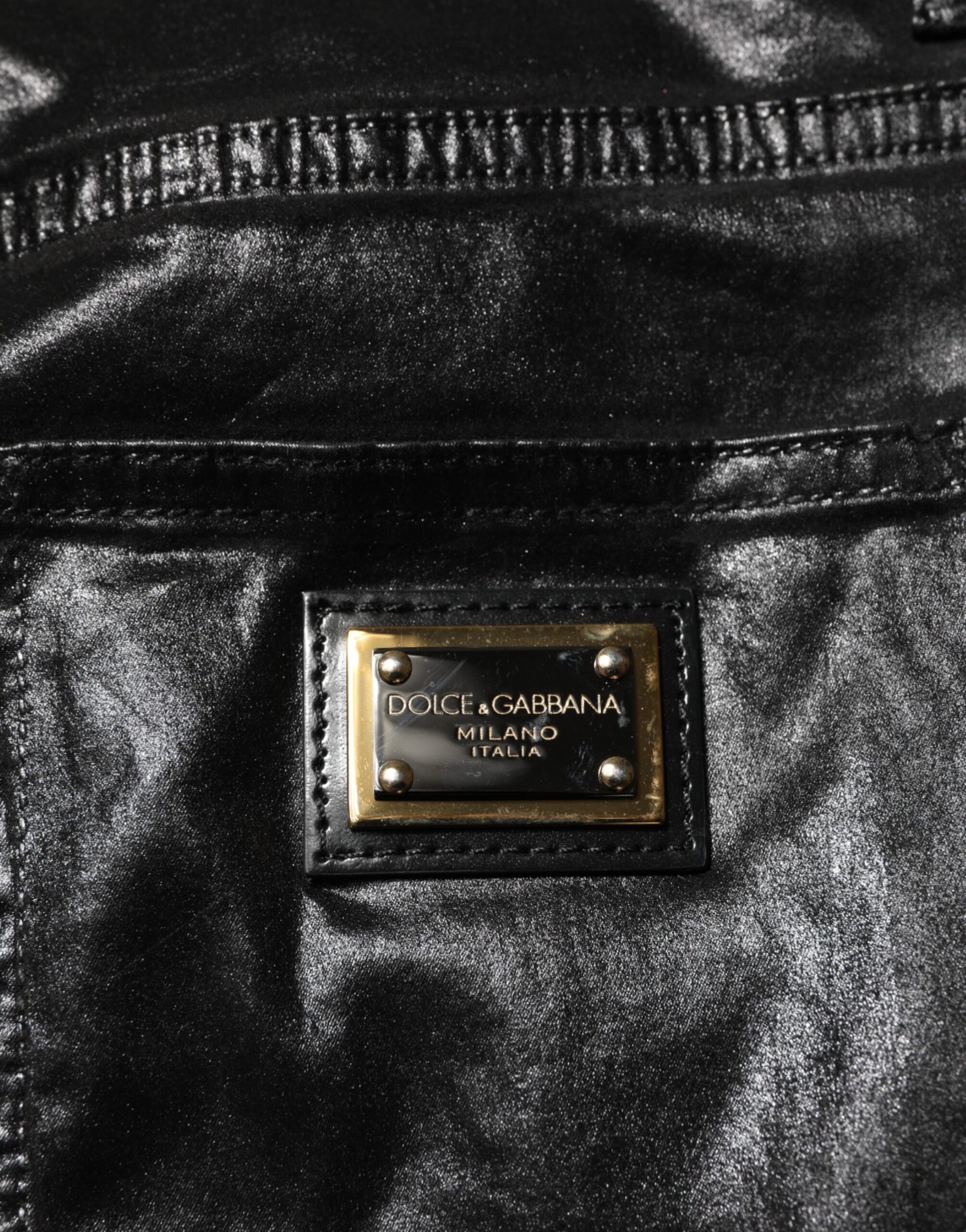 Dolce & Gabbana Black High Waist Skinny GRACE Denim Jeans