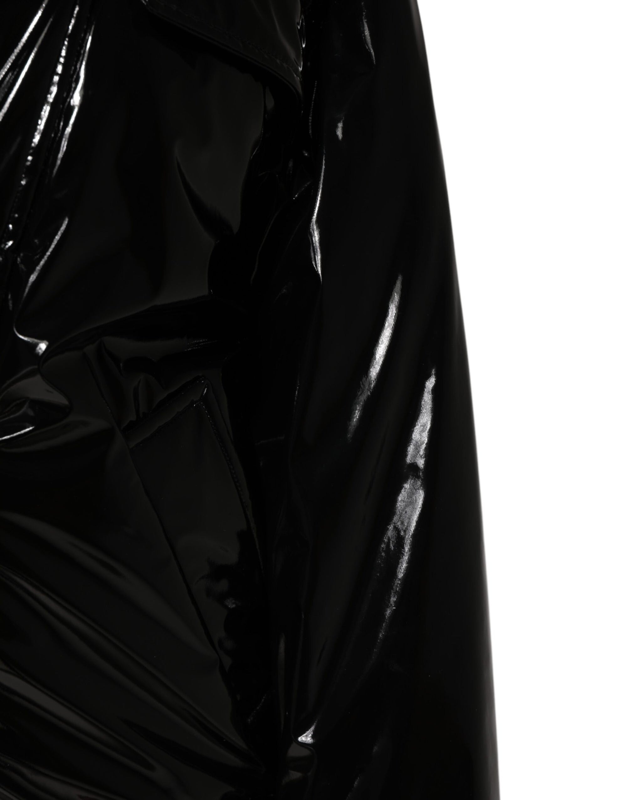 Dolce & Gabbana Polyester Black Quilted Puffer Coat  Jacket