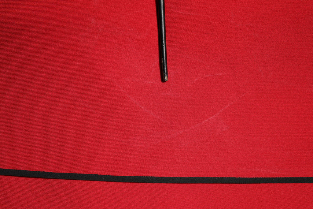 Dolce & Gabbana Red Viscose Stretch Slit Sheath Midi Dress