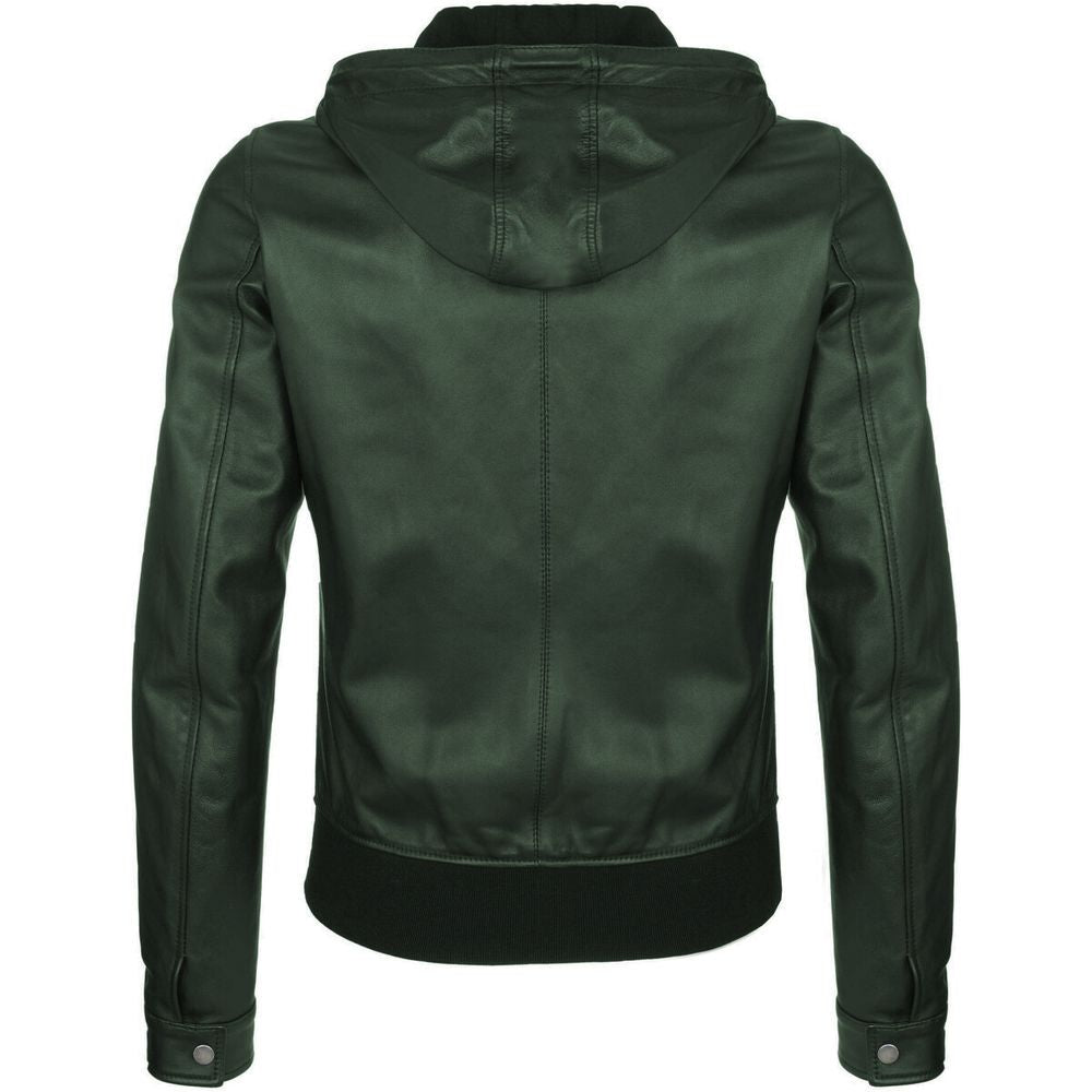 Dolce & Gabbana Green Lambskin Jacket