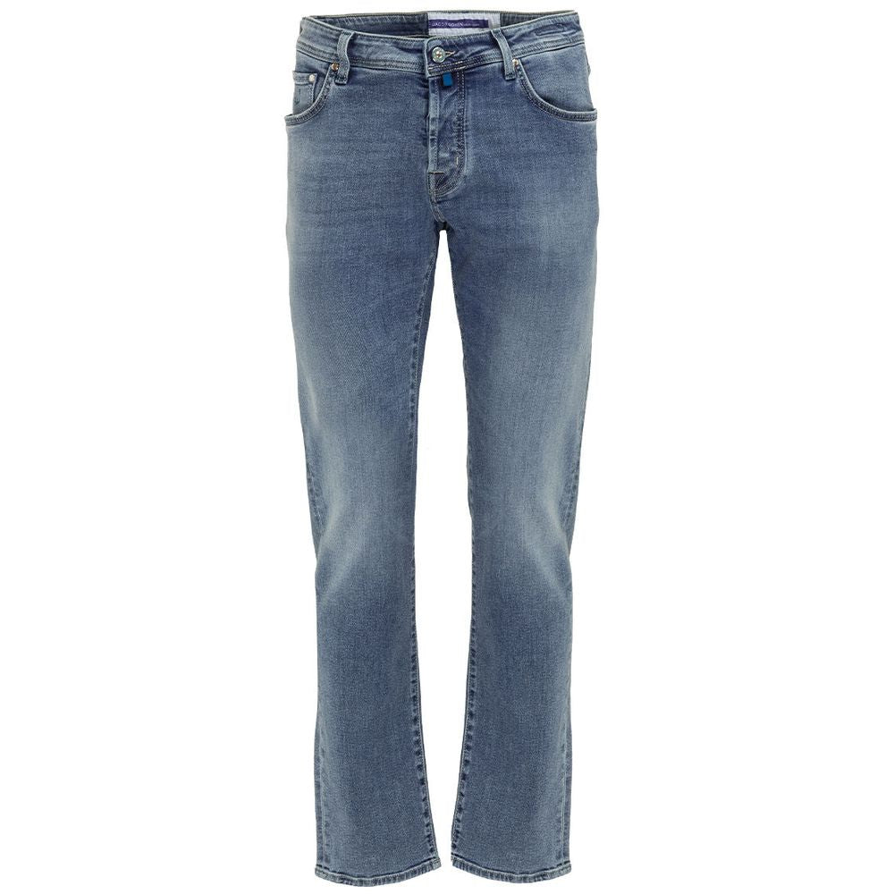 Jacob Cohen Blue Cotton Jeans & Pant