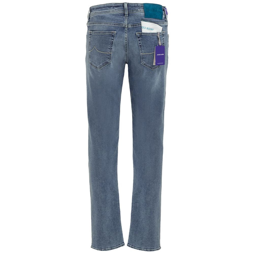 Jacob Cohen Blue Cotton Jeans & Pant