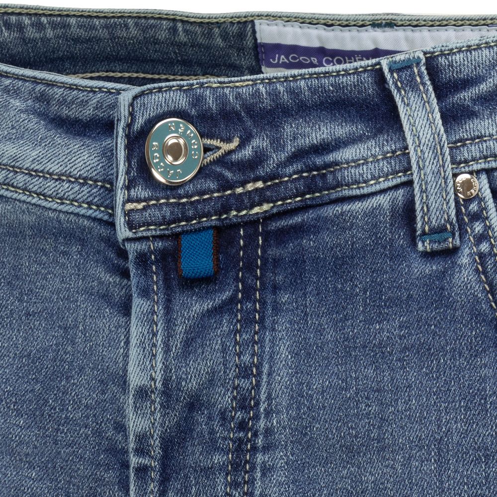 Jacob Cohen Blue Cotton Jeans & Pant
