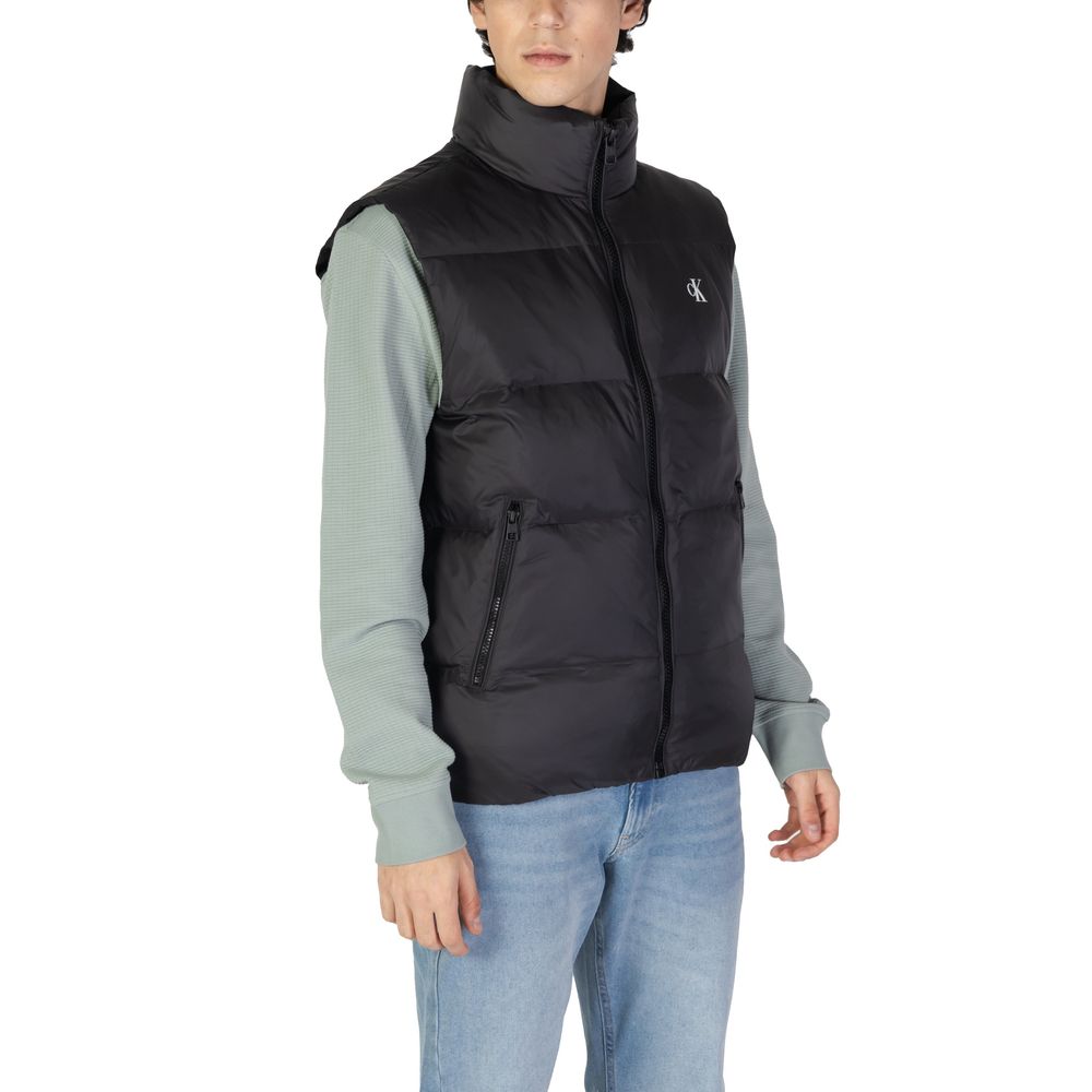 Calvin Klein Jeans Black Polyamide Sleveless Jacket