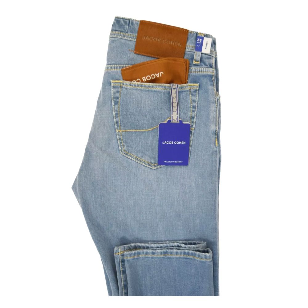 Jacob Cohen Blue Cotton Jeans & Pant