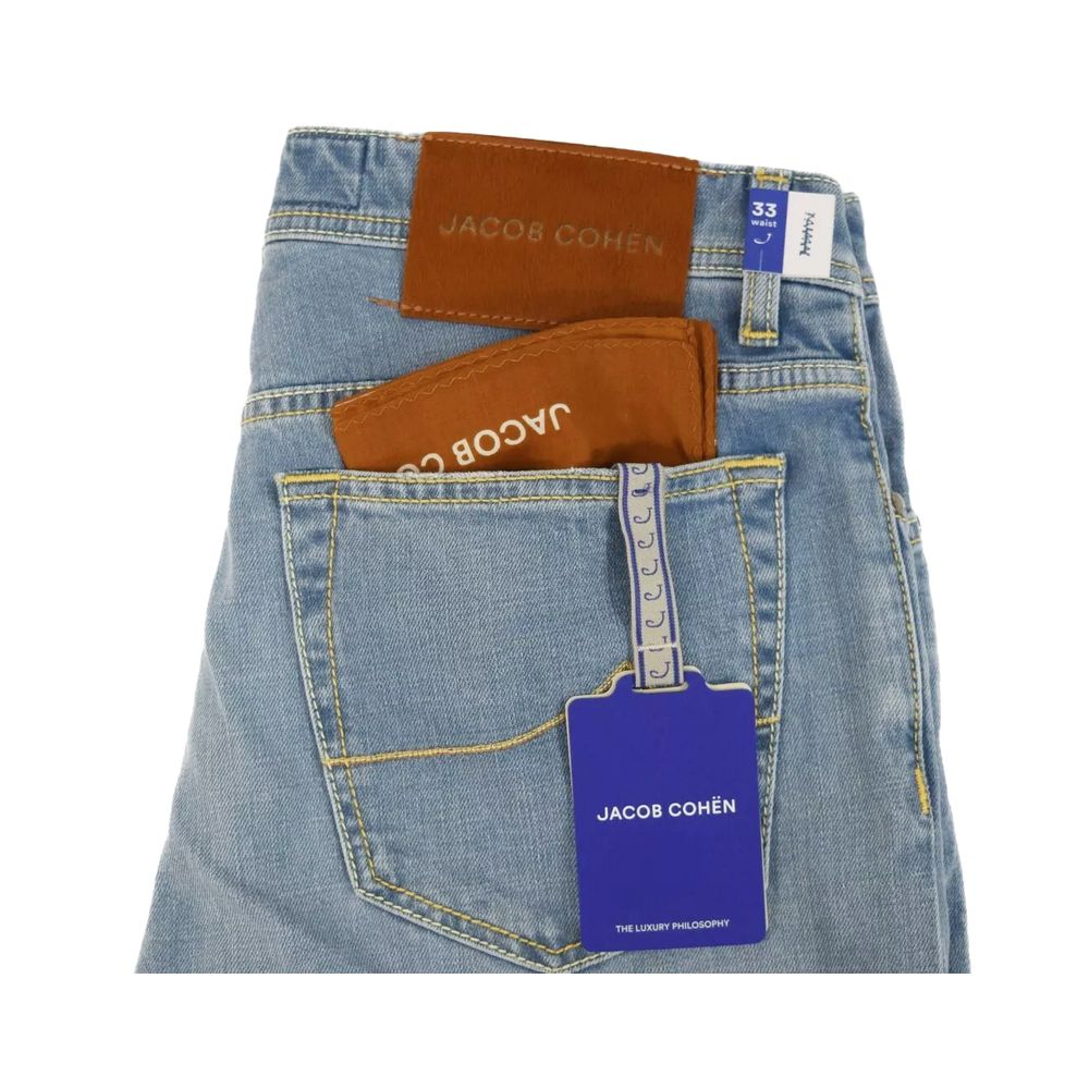 Jacob Cohen Blue Cotton Jeans & Pant