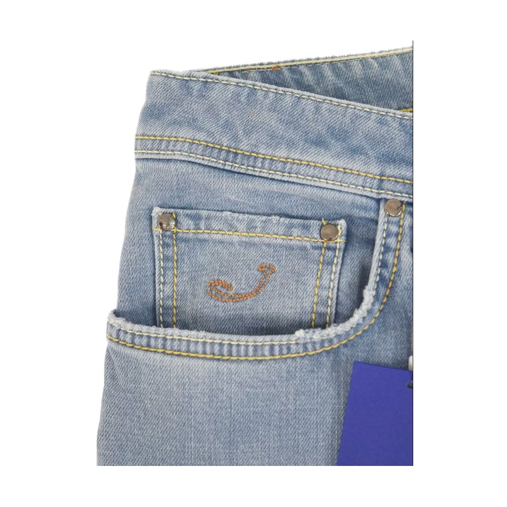 Jacob Cohen Blue Cotton Jeans & Pant