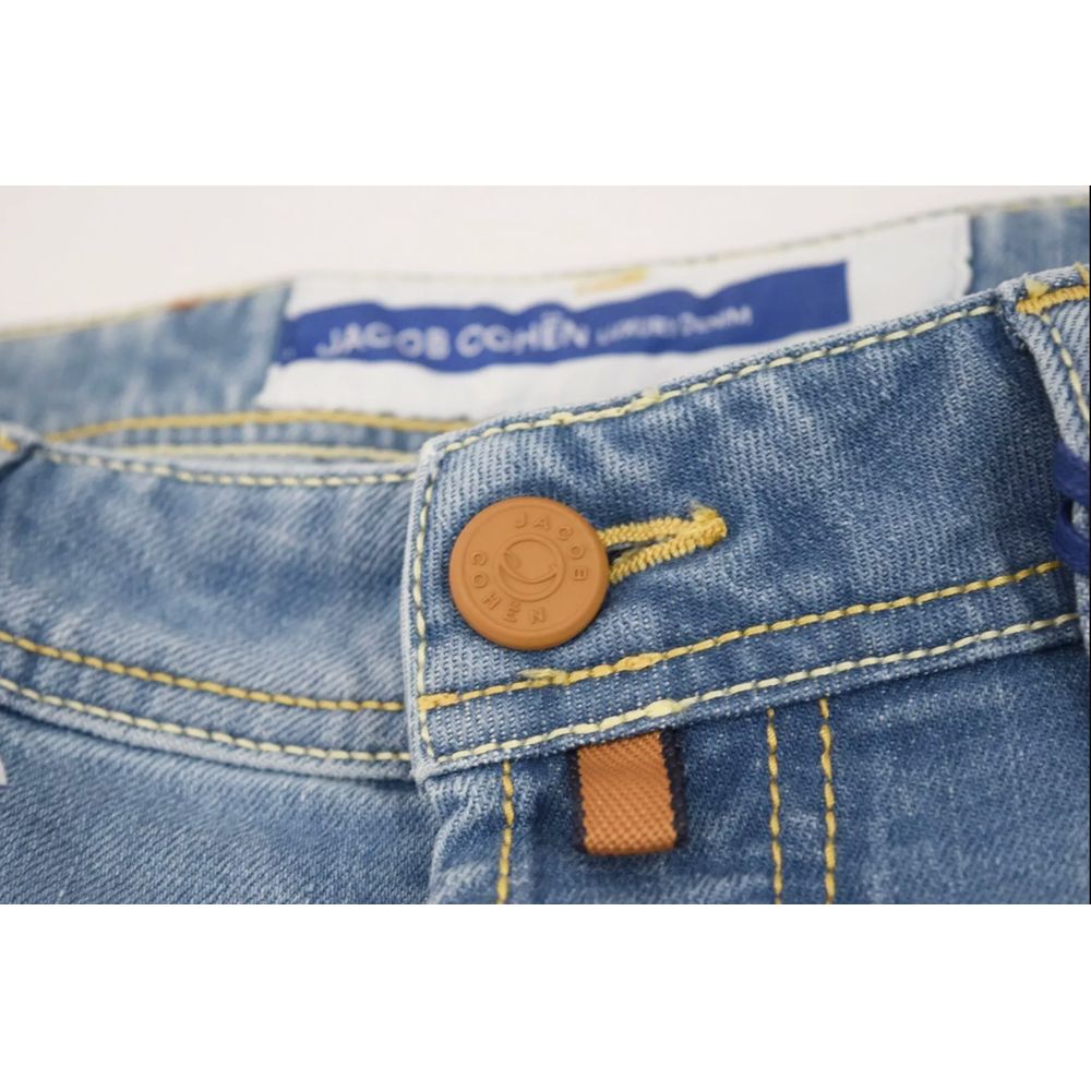 Jacob Cohen Blue Cotton Jeans & Pant