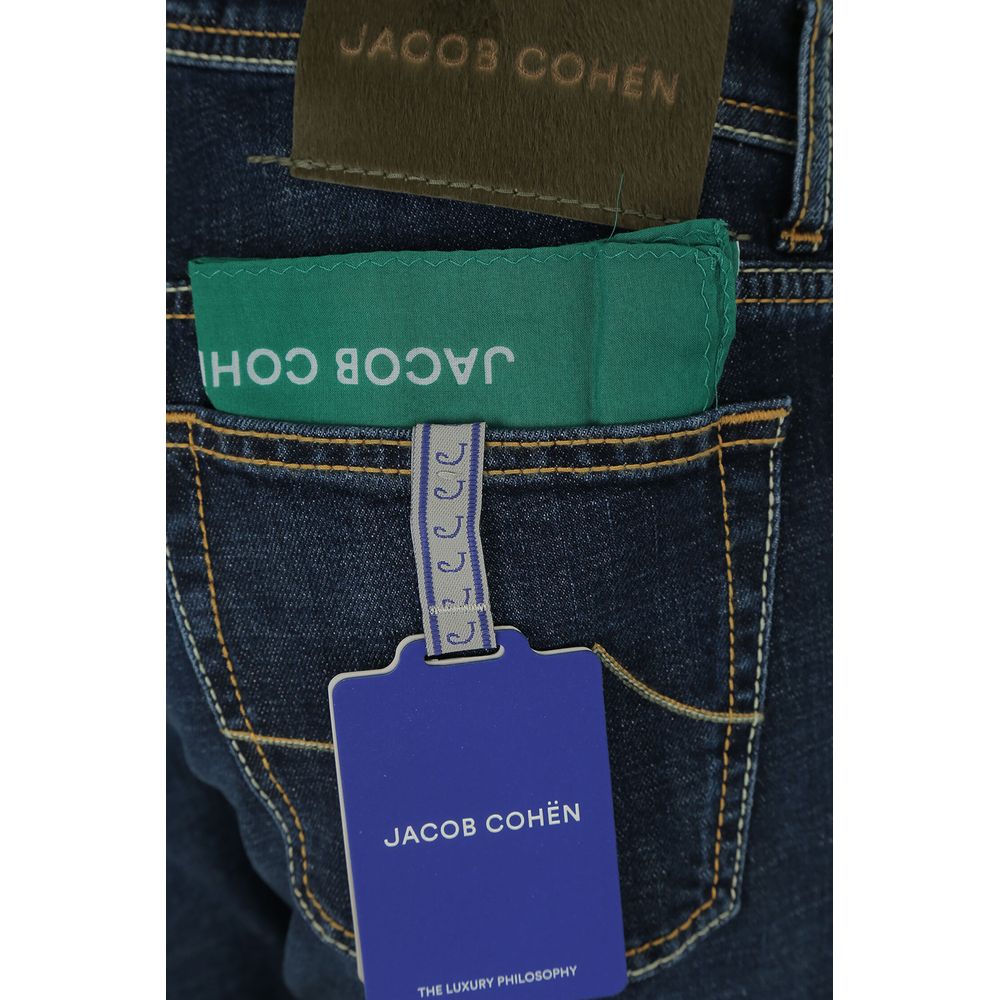 Jacob Cohen Blue Cotton Jeans & Pant
