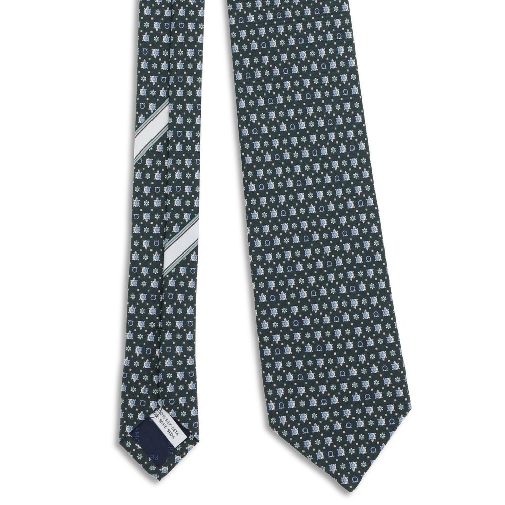 Ferragamo Tortoise print silk Tie