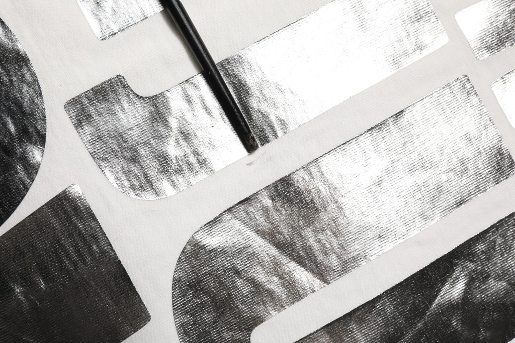 Dolce & Gabbana White Metallic Print Cotton CrewNeck T-shirt