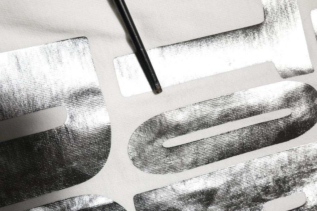 Dolce & Gabbana White Metallic Print Cotton CrewNeck T-shirt