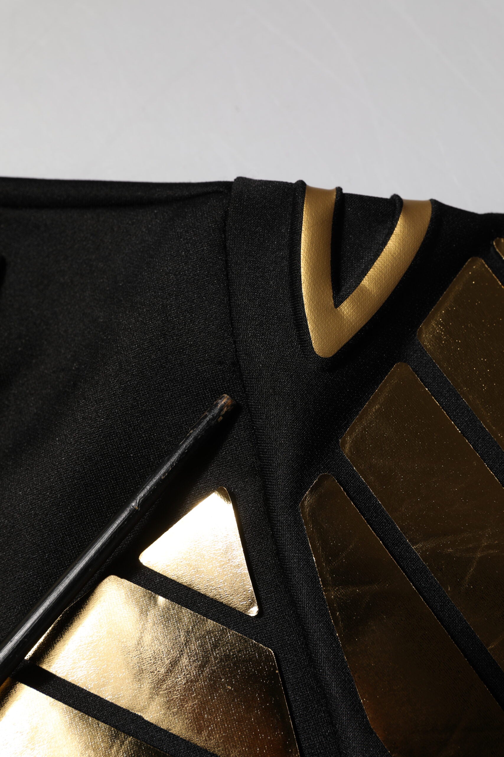 Dolce & Gabbana Black Metallic Print Nylon Crewneck T-shirt