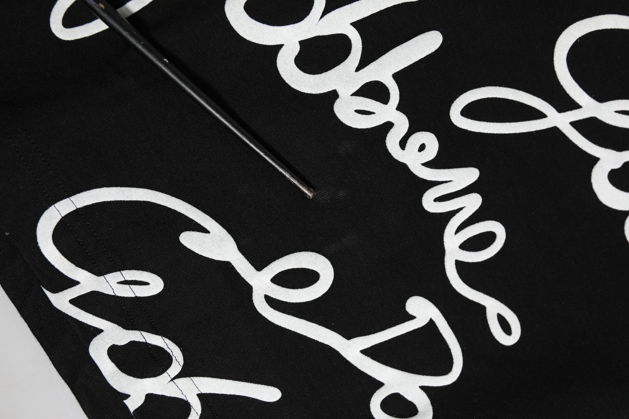 Dolce & Gabbana Black Logo Print Cotton Crew Neck T-shirt