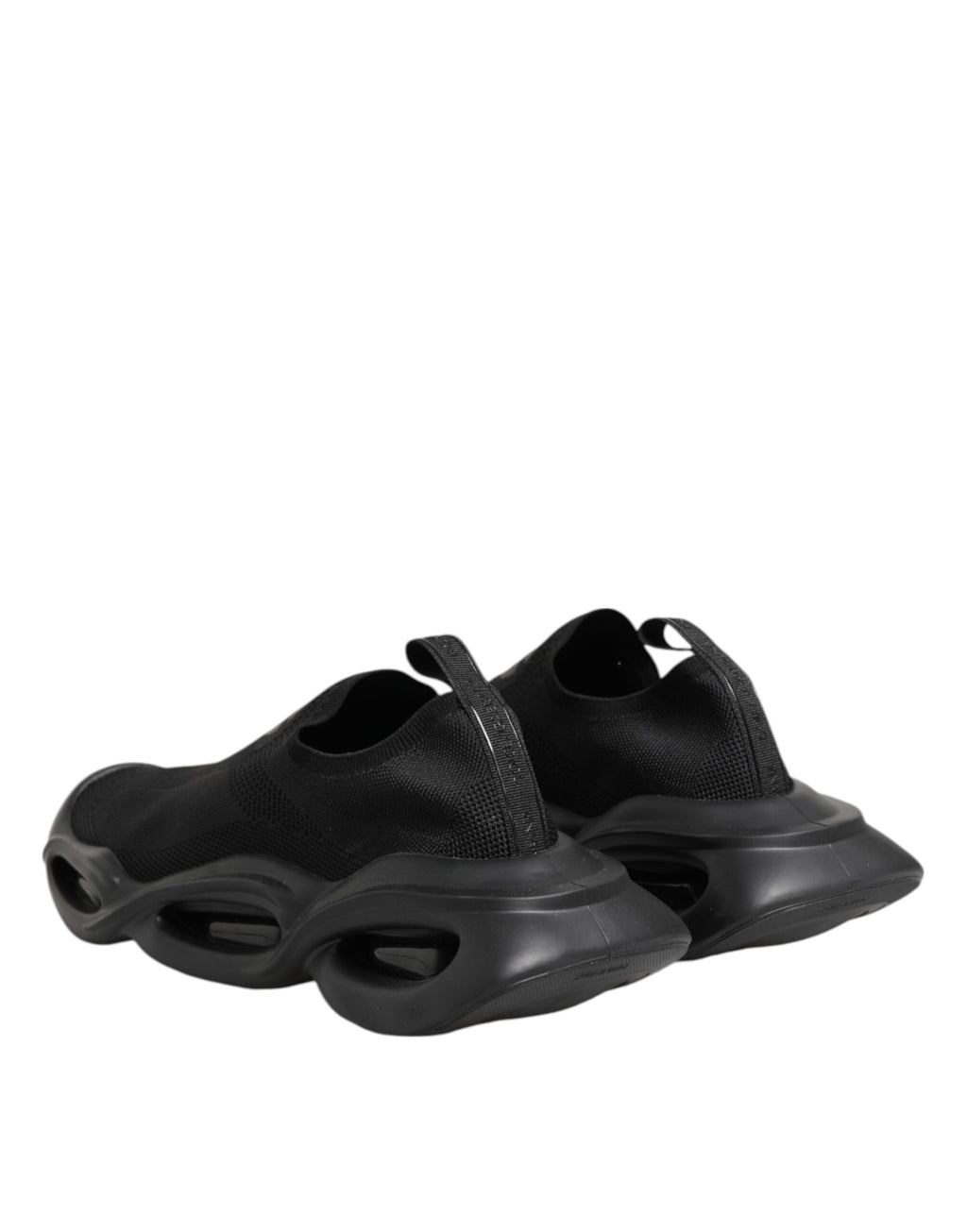 Dolce & Gabbana Black Slip On Wave Low Top Men Sneaker Shoes