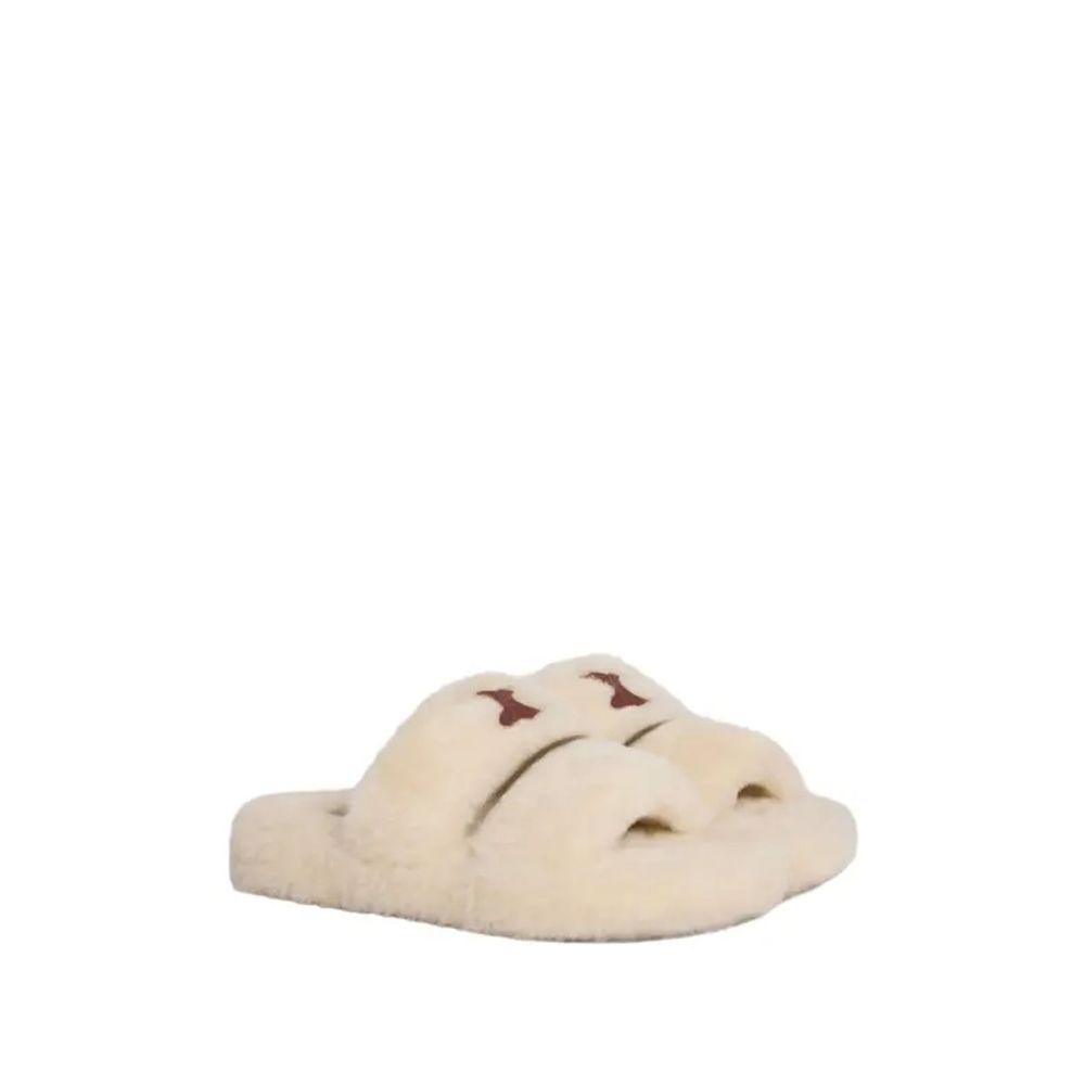 Celine Fur Triomphe Shearling Slides