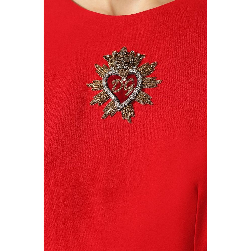 Dolce & Gabbana Red Viscose Dress