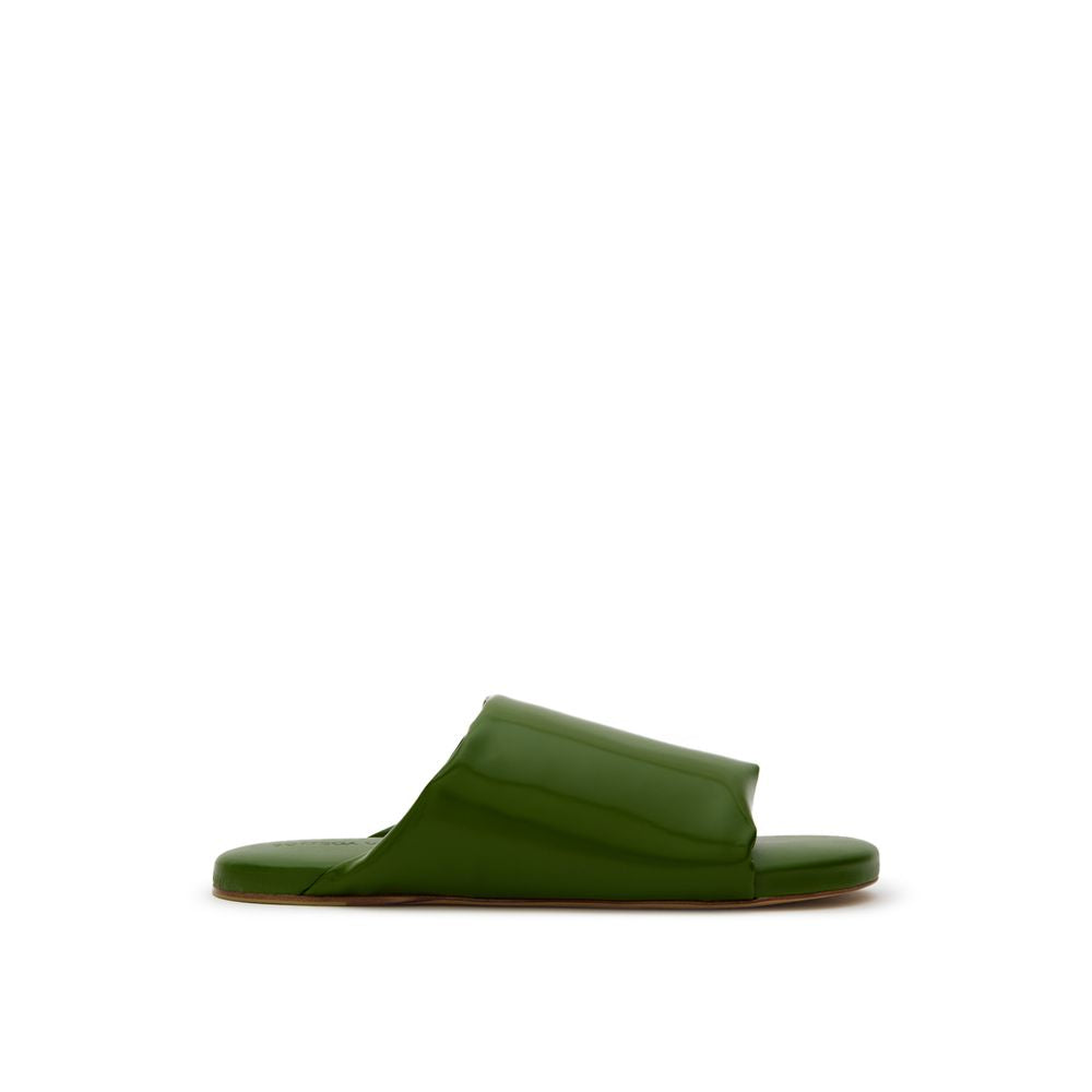 Bottega Veneta Green Leather Slipper