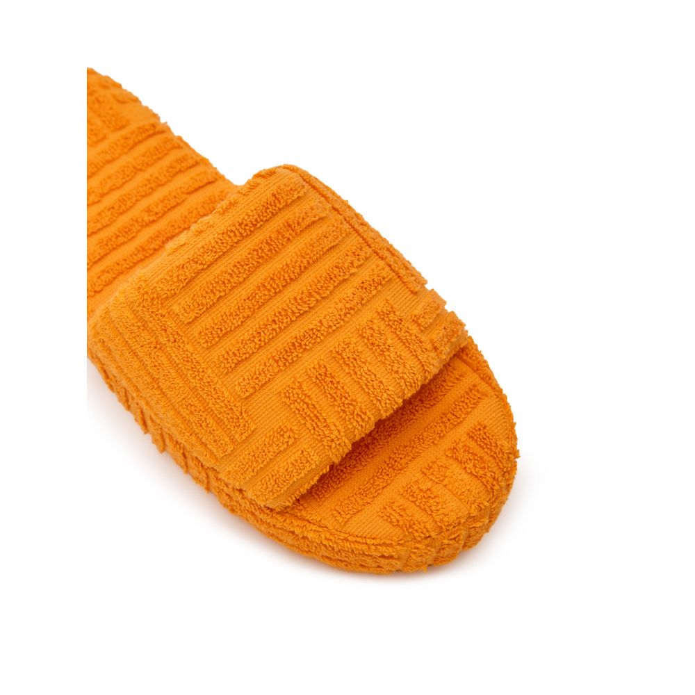 Bottega Veneta Orange Cotton Slipper