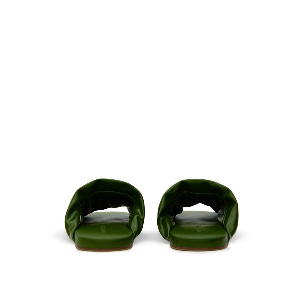 Bottega Veneta Green Leather Slipper