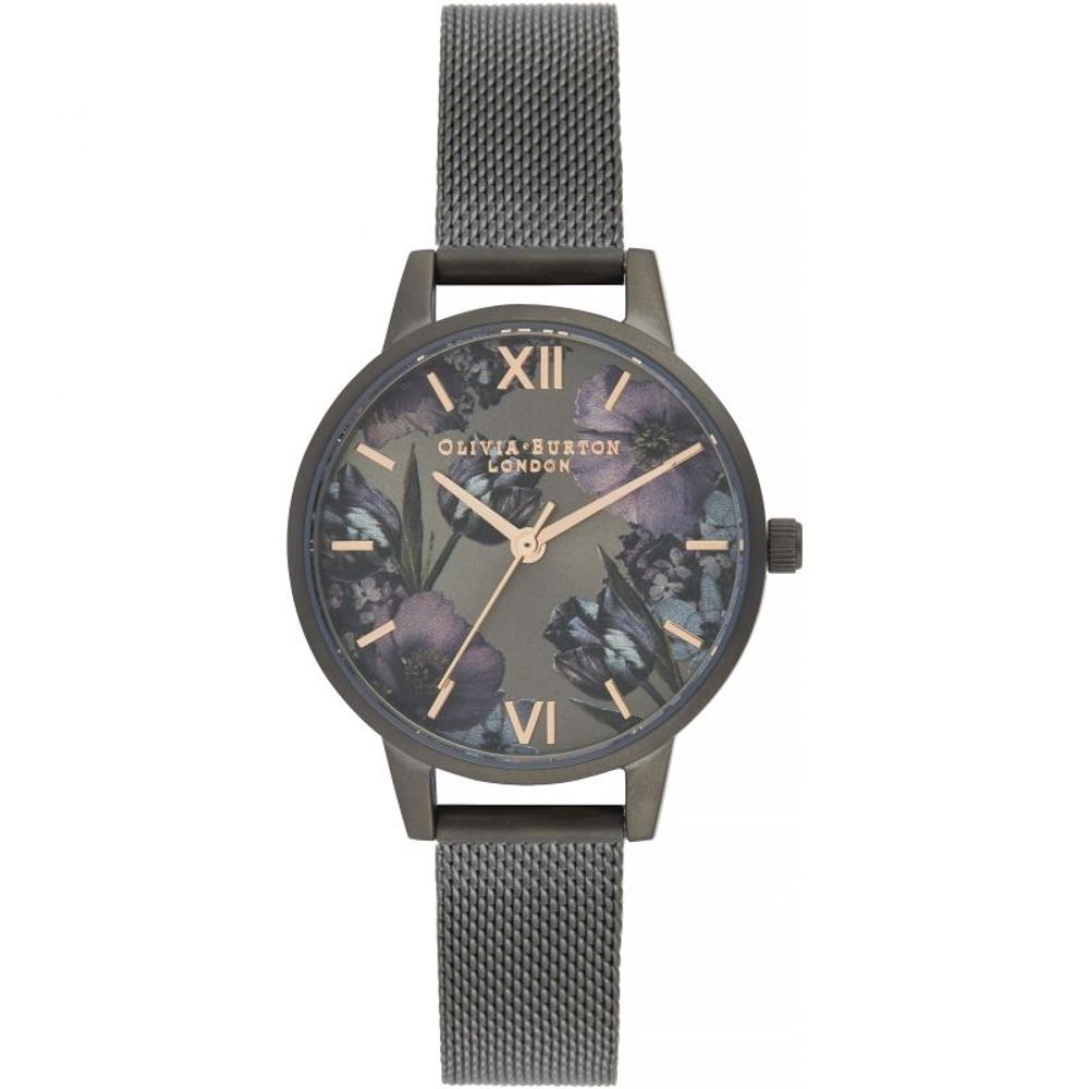 Olivia Burton Black Stainless Steel Watch